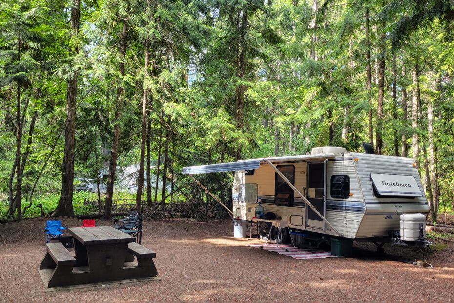 a properly winterized camper trailer